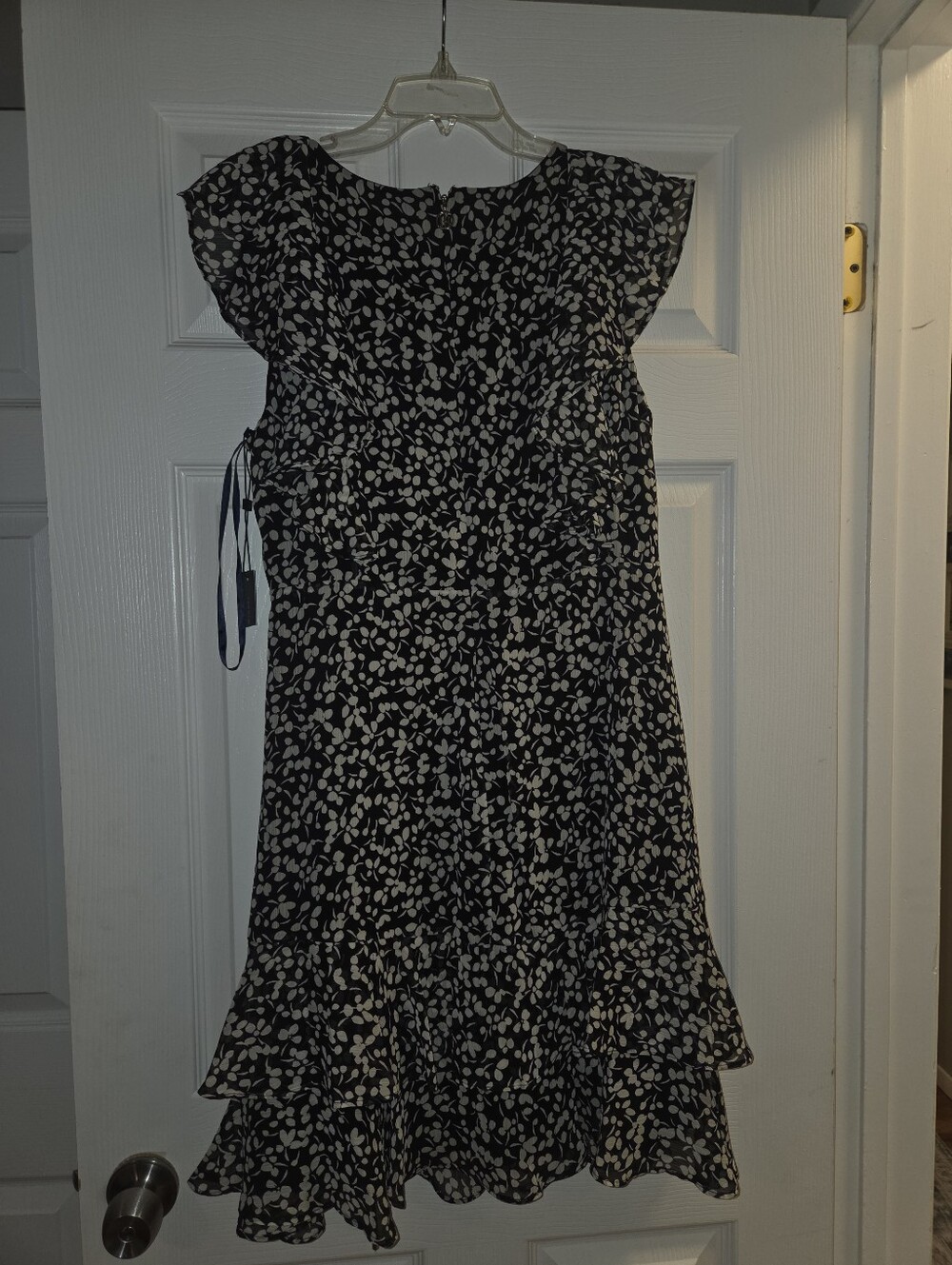 NWT Chiffon Ruffle Dress - Picture 3 of 4